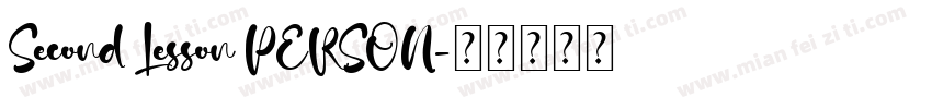 Second Lesson PERSON字体转换